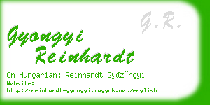 gyongyi reinhardt business card